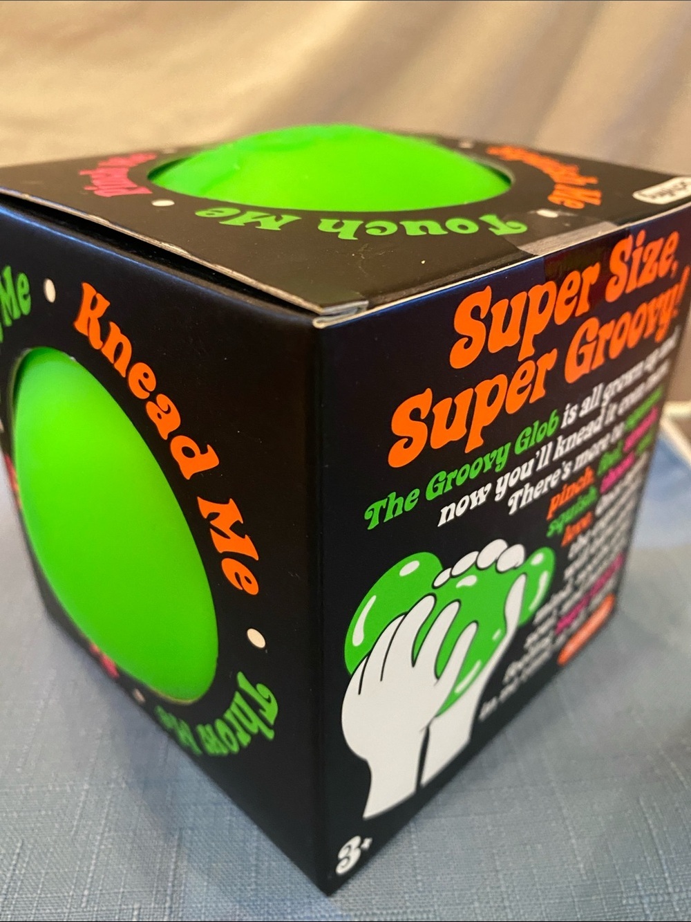 NWT Schylling Super NeeDoh The Groovy Glob Neon Green Toy
